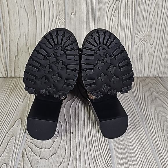 DV Dolce Vita Ayleen Snakeskin Print Mid Calf Combat Boots Womens Size 5 NEW - Picture 8 of 16